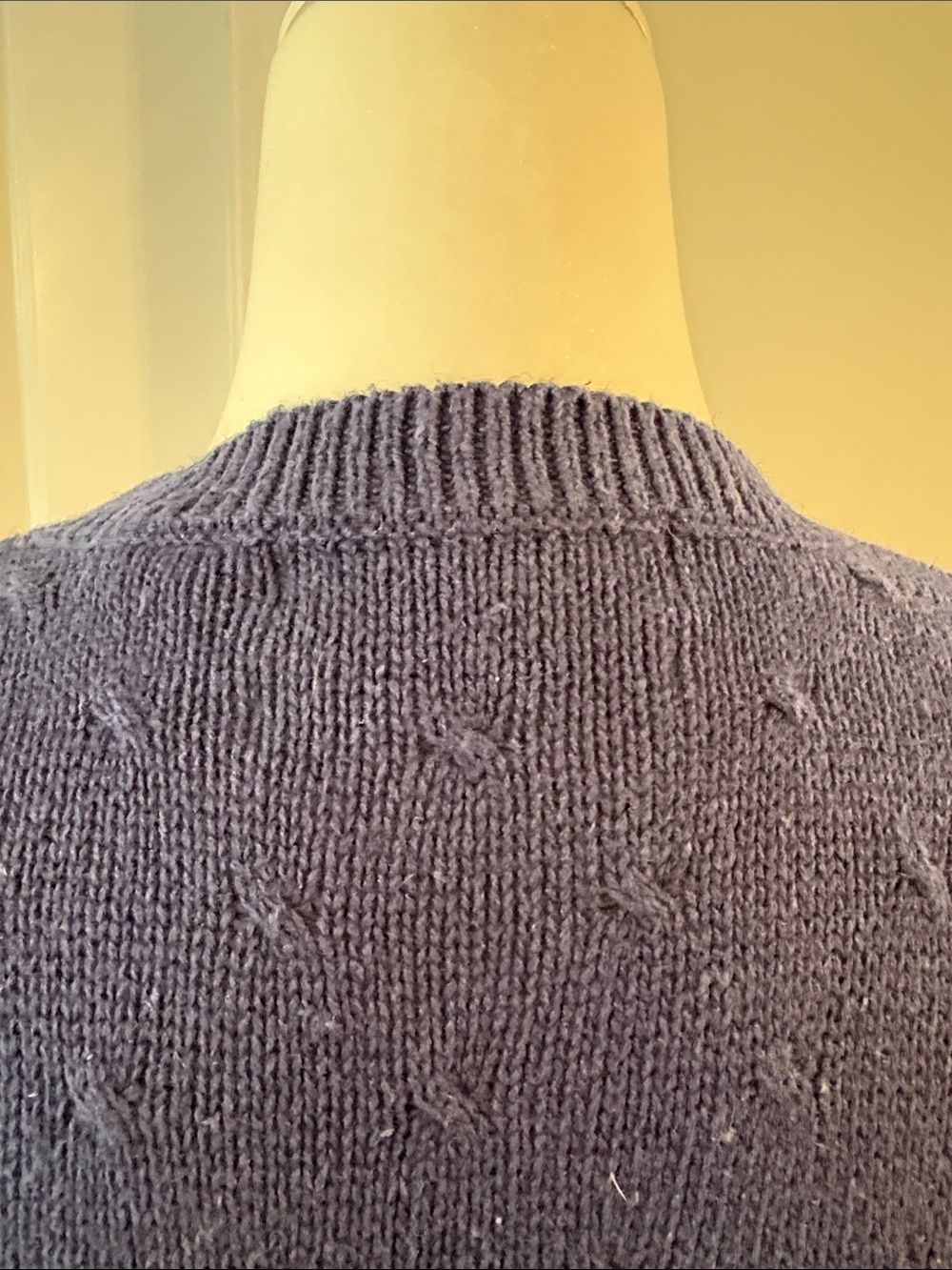 Vintage Northern Isles Navy Crewneck Sweater with Apple Barn and Quilt Motifs - Picture 5 of 14